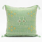 Green Moroccan sabra pillow, 50x50 cm