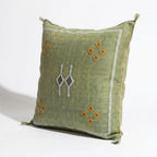 Sage green Moroccan sabra pillow