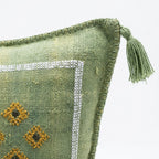 Sage green Moroccan sabra pillow