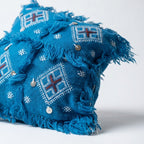 Ocean Berber Diamond Moroccan pillow cover, detail photo 4