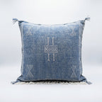 Dove blue Moroccan sabra pillow