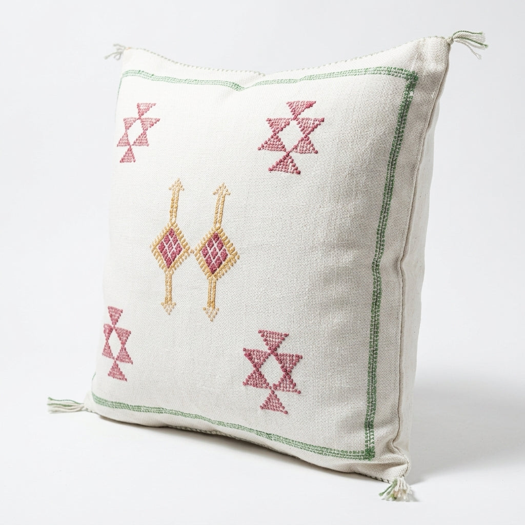 Ivory Moroccan sabra pillow