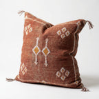 Terracotta Moroccan sabra pillow
