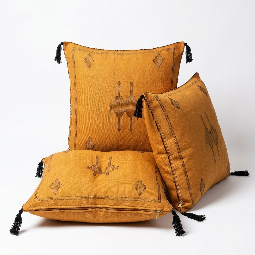 Amber Moroccan sabra pillow