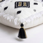 Black and Gold Moroccan pillow cover, detail photo 6