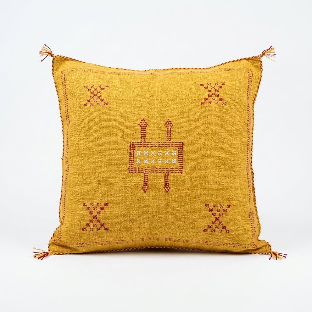 Mustard Moroccan sabra pillow
