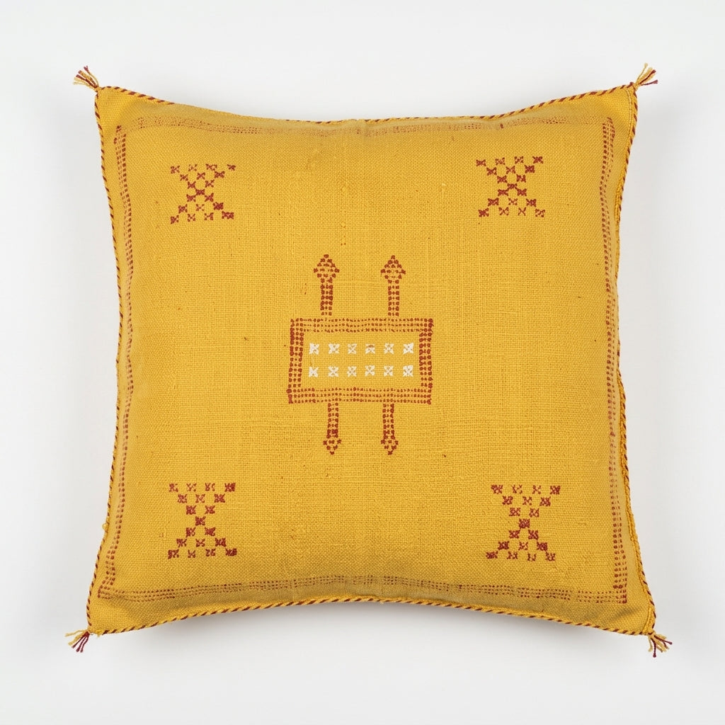 Mustard Moroccan sabra pillow