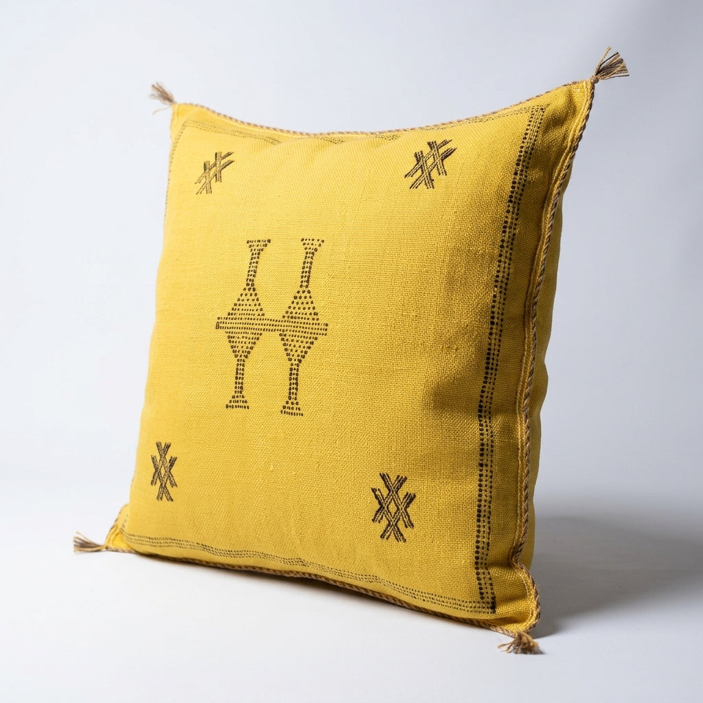 Golden Moroccan sabra pillow