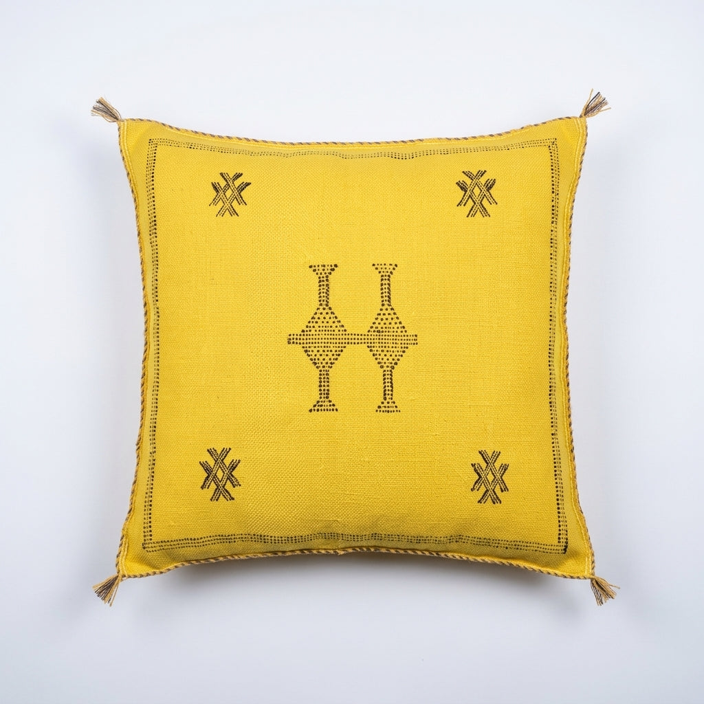 Golden Moroccan sabra pillow