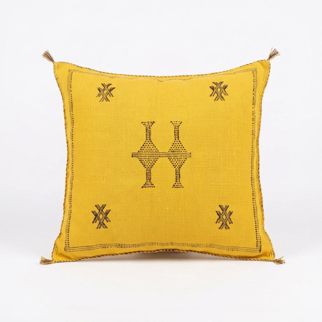 Golden Moroccan sabra pillow
