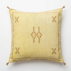 Pale yellow Moroccan sabra pillow