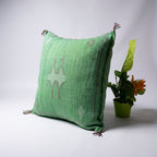 Emerald Moroccan sabra pillow