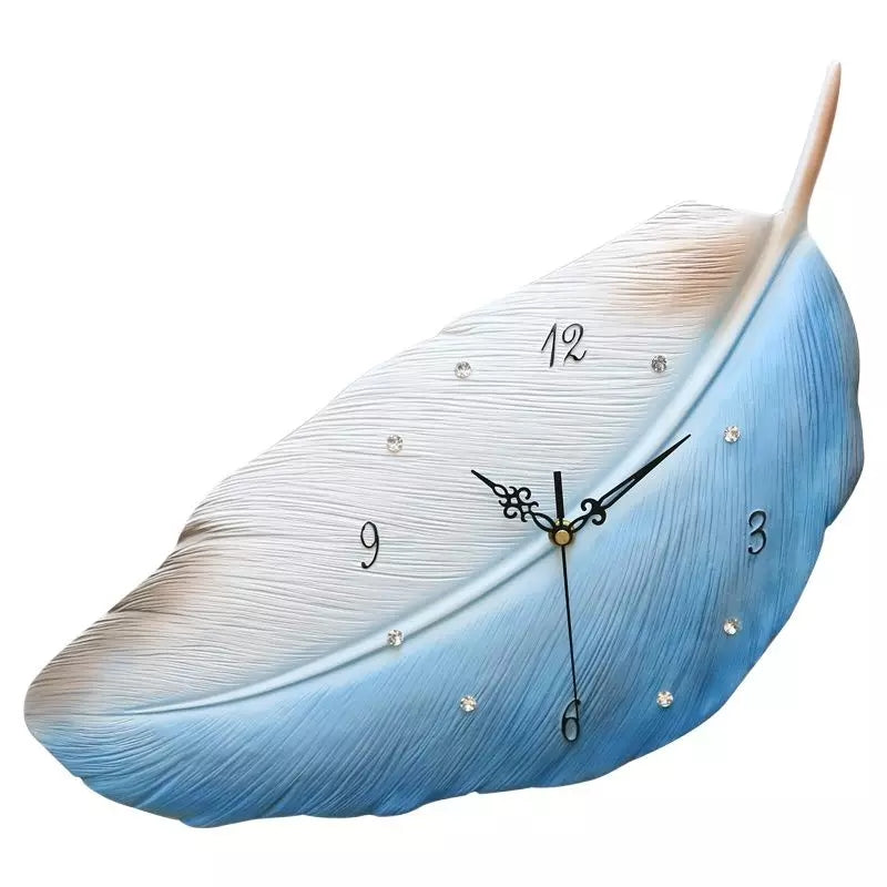 Feather wall clock