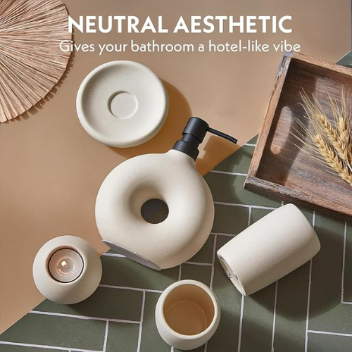 Terramoza Ceramic Bathroom Accessory Set