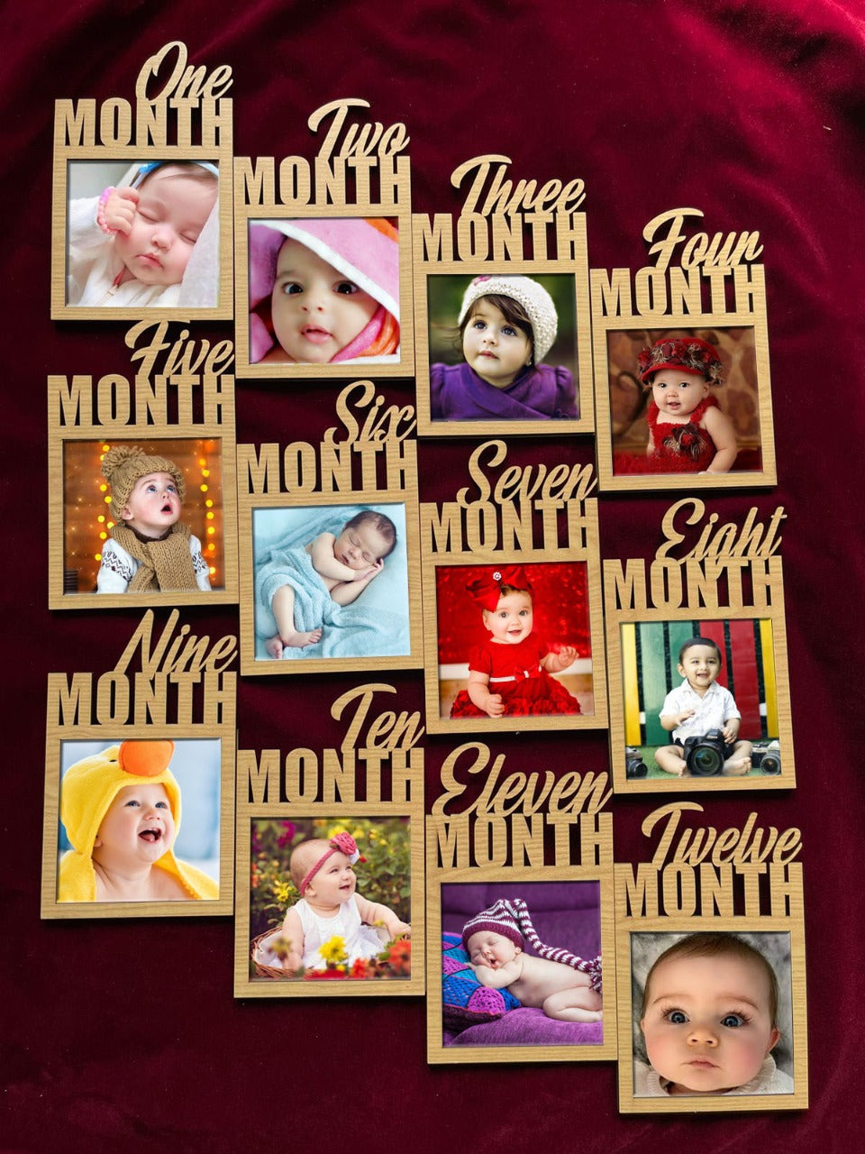 12 Months Picture Baby Frame | 1st Birthday Gift