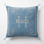 Denim blue Moroccan sabra pillow