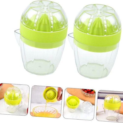 DANY HOME 2Pcs Manual Juice Maker Hand Press Portable Citrus Juicer