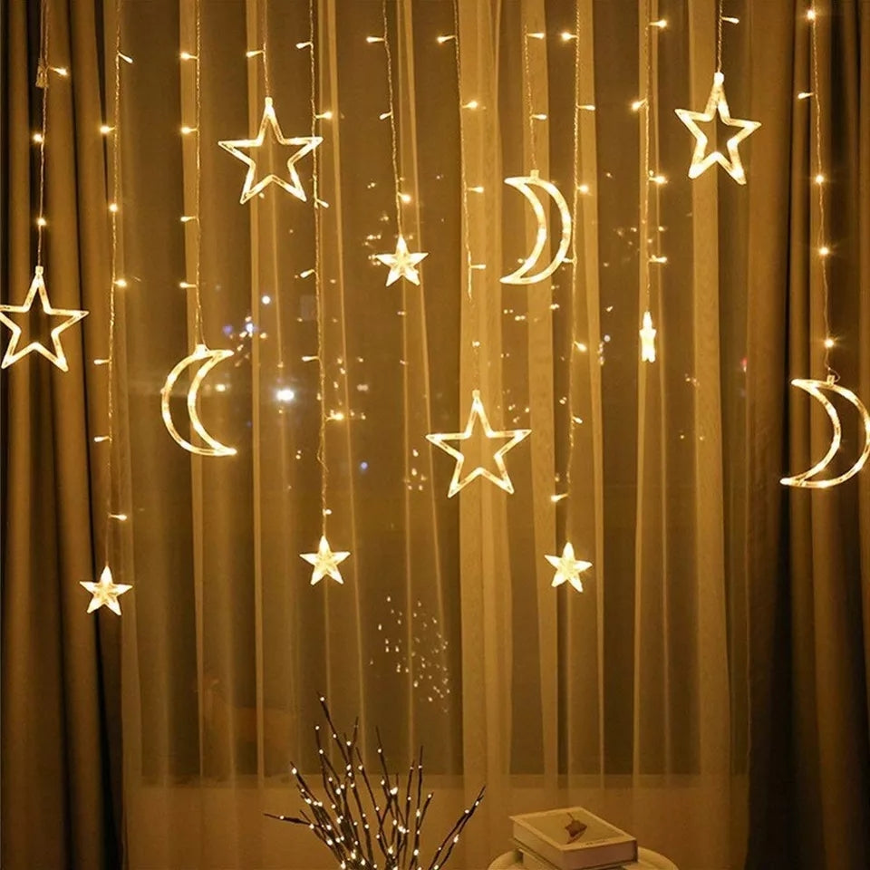 Star and Moon led string lights / curtain ligjts