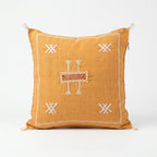 Pumpkin orange Moroccan sabra pillow