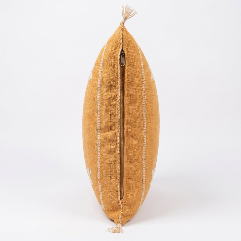 Pumpkin orange Moroccan sabra pillow