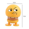 Emoji Dancing Head Doll Car Ornaments