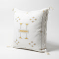Ivory Moroccan sabra cactus silk pillow cover, 50x50 cm