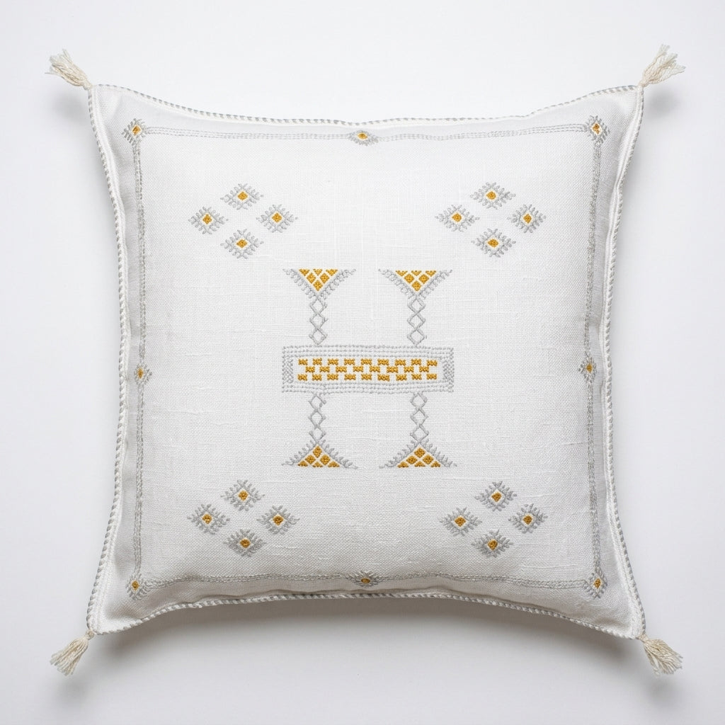 Ivory Moroccan sabra pillow