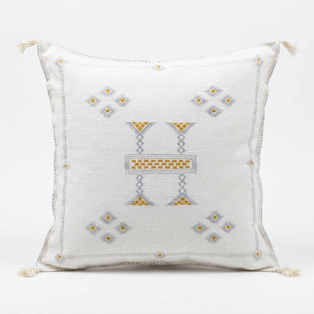 Ivory Moroccan sabra pillow