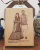 Wooden Engraved photo frame