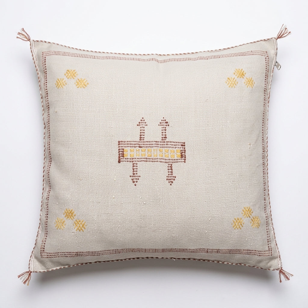 Cream Moroccan sabra pillow