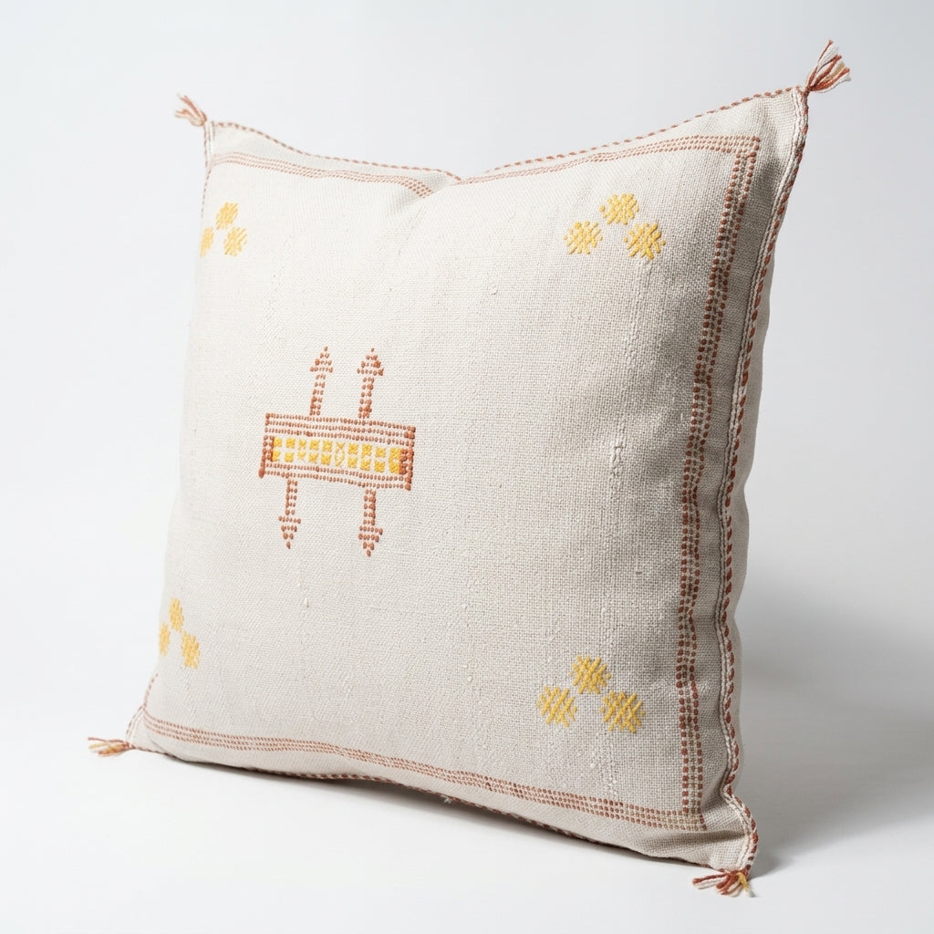 Cream Moroccan sabra pillow