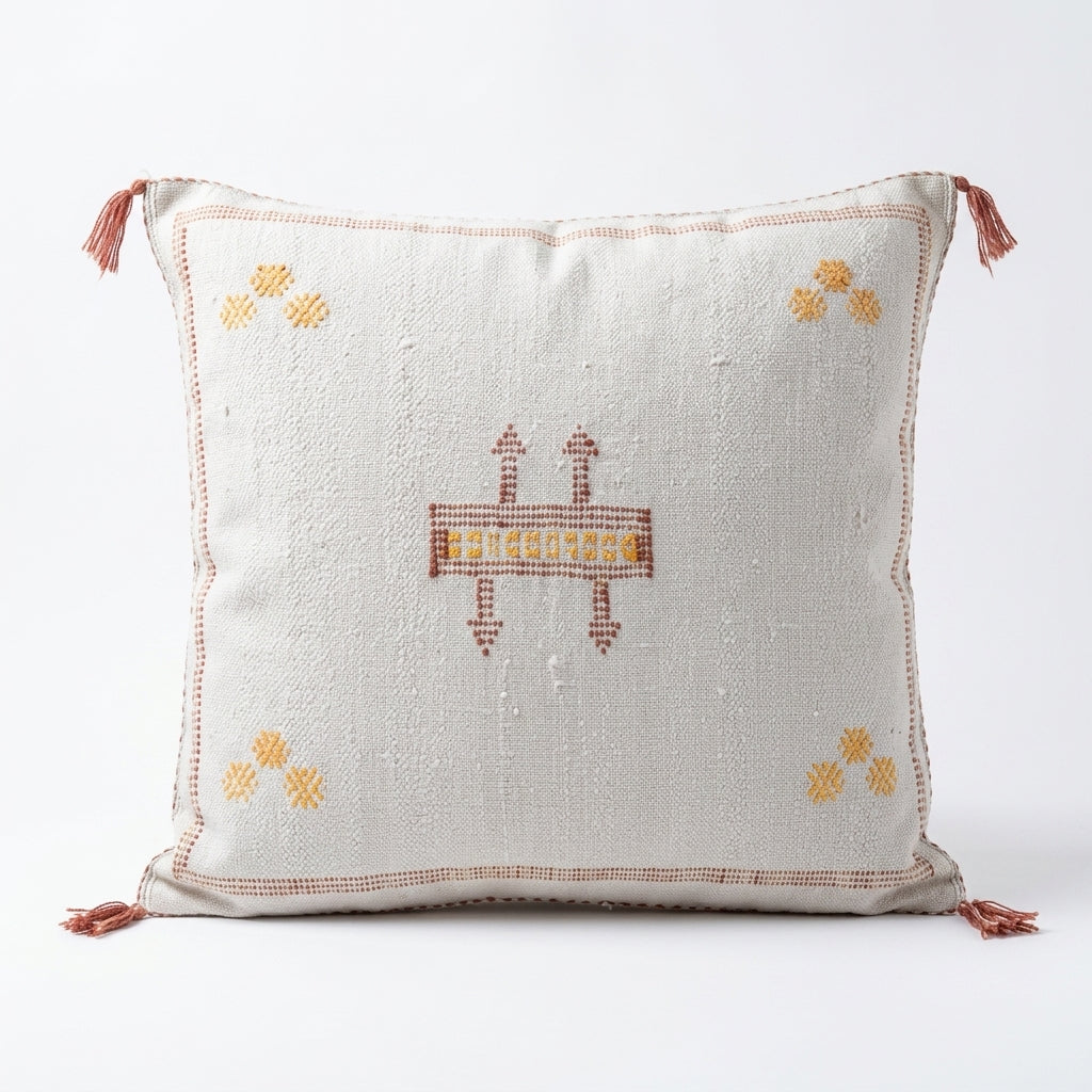 Cream Moroccan sabra pillow