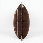 Chocolate brown Moroccan sabra pillow