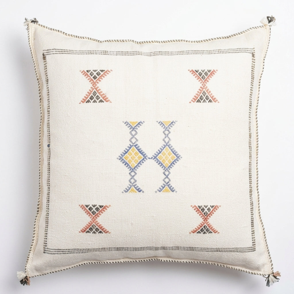 Ivory Moroccan sabra pillow