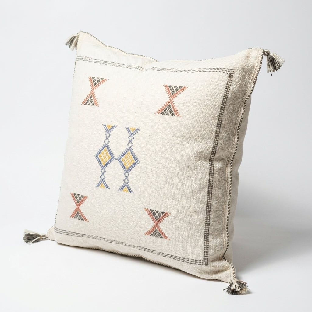 Ivory Moroccan sabra pillow