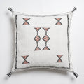 Ivory Moroccan sabra cactus silk pillow cover, 50x50 cm