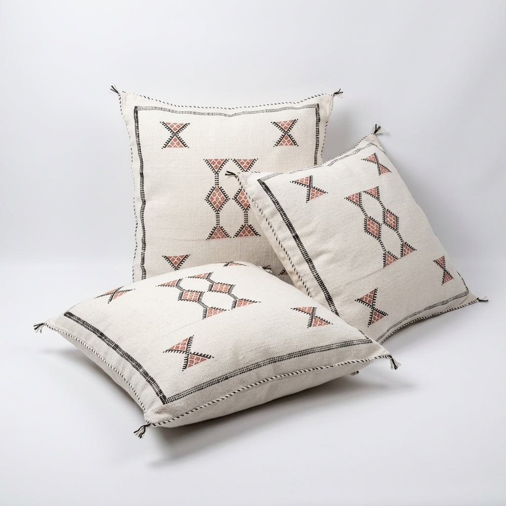 Ivory Moroccan sabra pillow