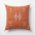 Rust Moroccan sabra pillow