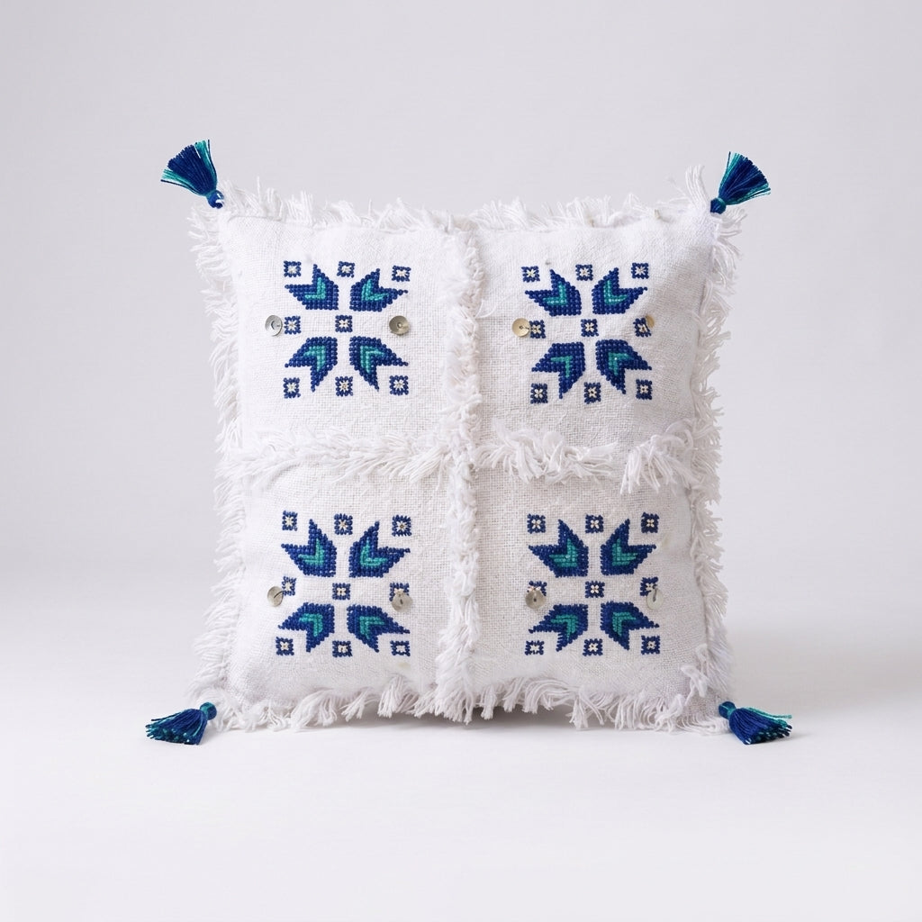 Starburst Moroccan pillow cover, detail photo 5