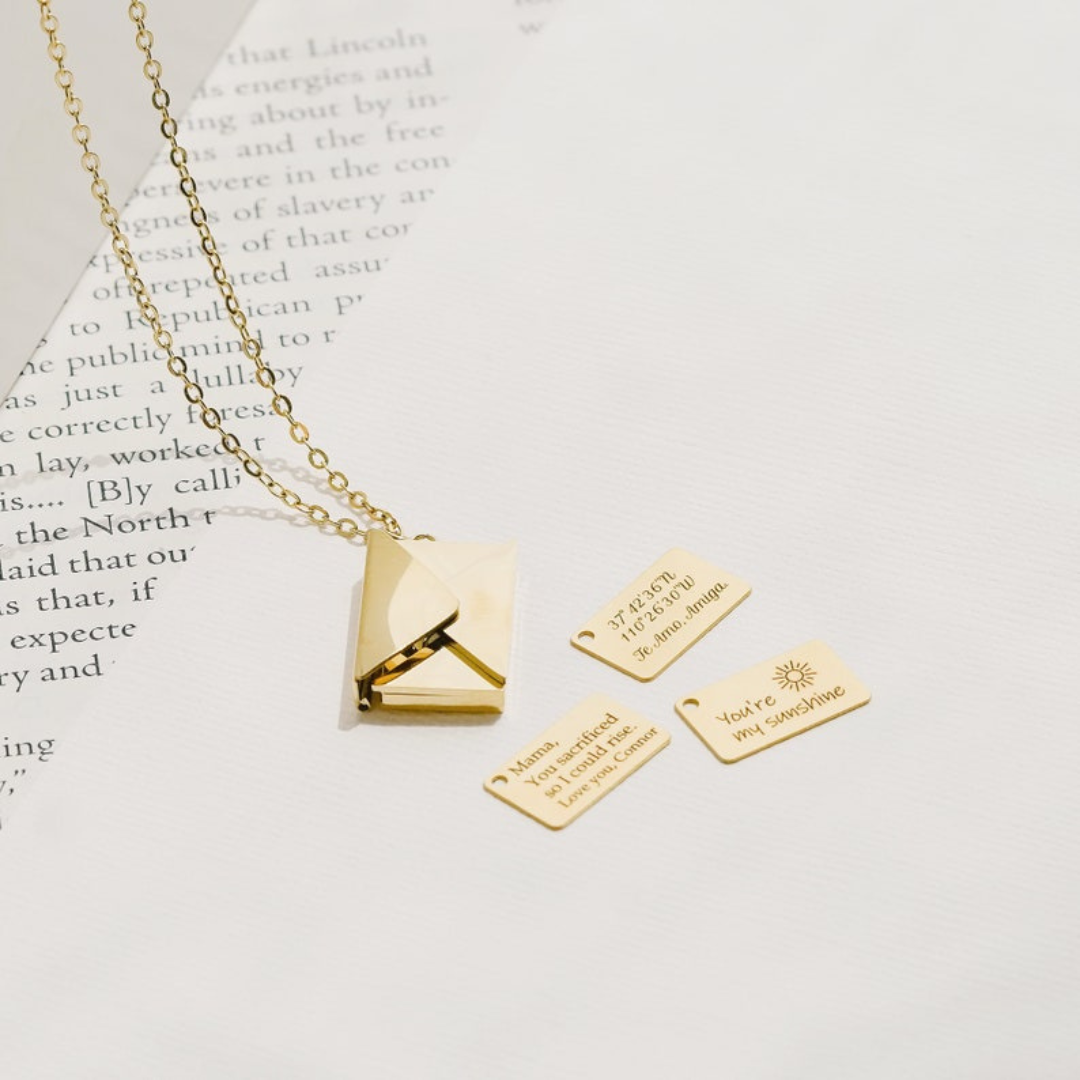 Customized Envelop Neckalce