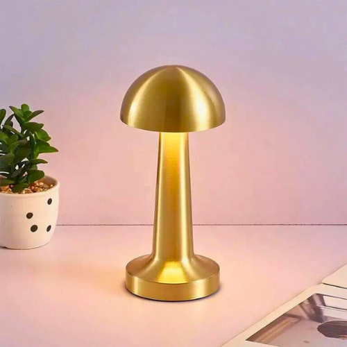 LED Touch Desk Table Lamp – Dimmable Mushroom Style (Rechargeable)