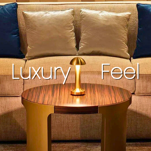 LED Touch Desk Table Lamp – Dimmable Mushroom Style (Rechargeable)