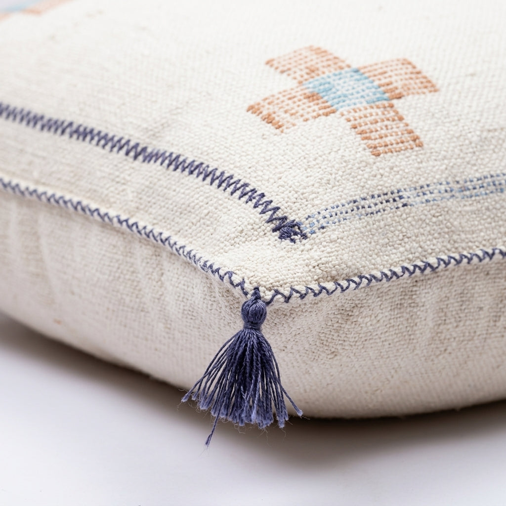 White Moroccan sabra pillow