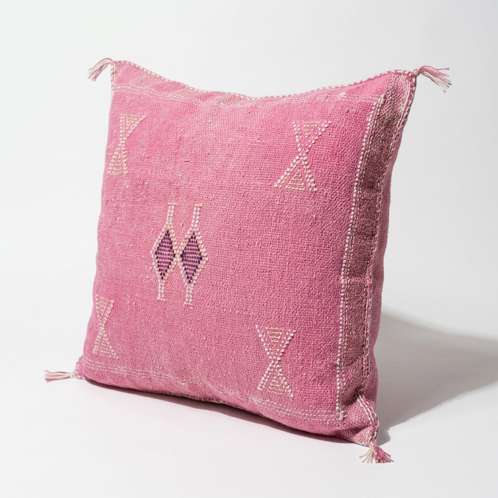 Rose pink Moroccan sabra pillow