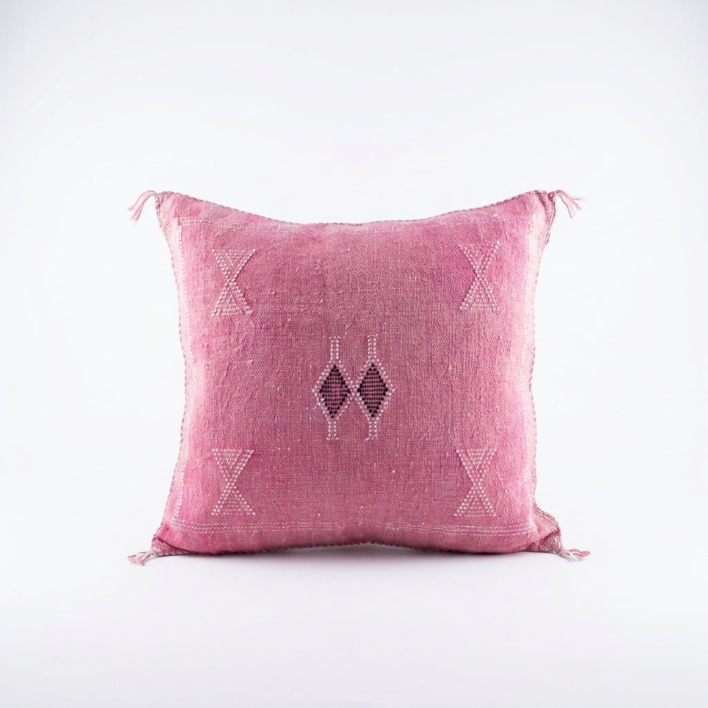 Rose pink Moroccan sabra pillow