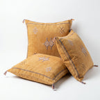 Ochre Moroccan sabra pillow