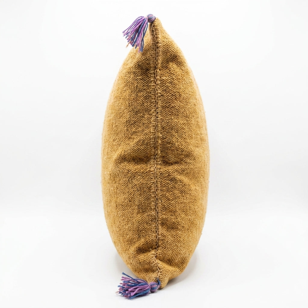 Ochre Moroccan sabra pillow
