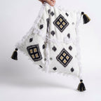 Black and Gold Moroccan pillow cover, detail photo 4