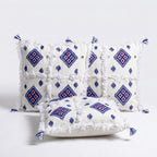 Blue Medallion Moroccan pillow cover, detail photo 6