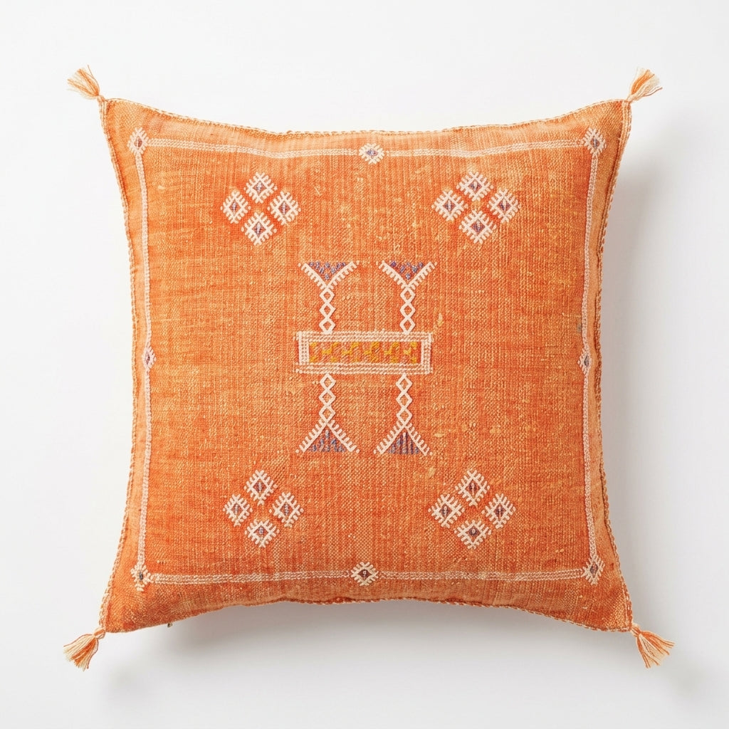 Orange Moroccan sabra pillow